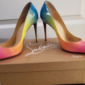 Christian louboutin rainbow heels